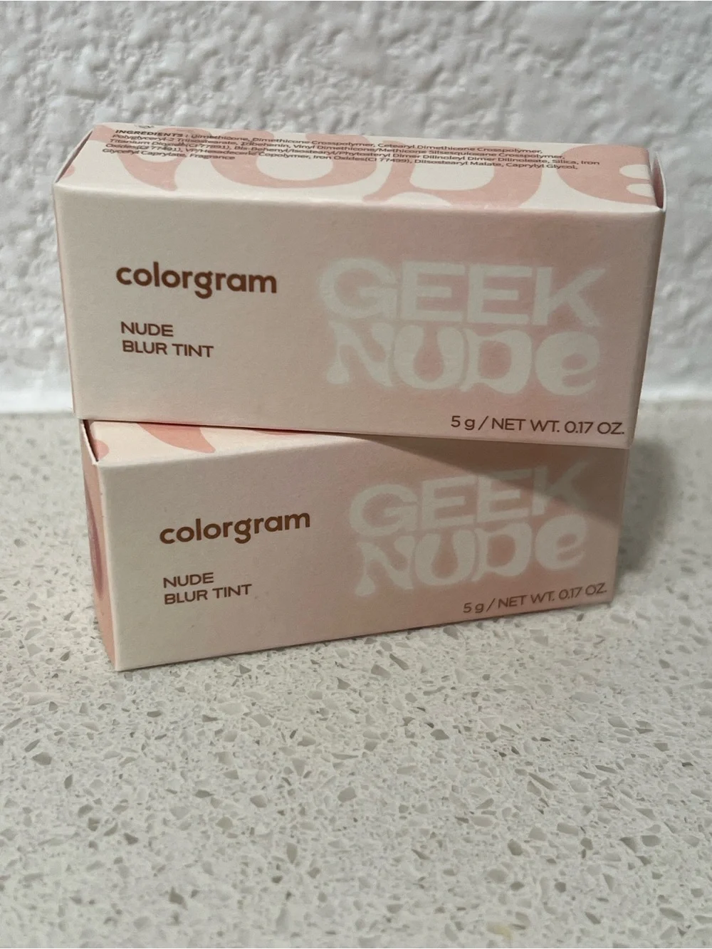 TWO ColorGram Nude Blur Lipstick Shades Lovely Fig (03) & Hip Chocolate (08)